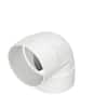 NDS PVC S&D 90° Elbow, 6 in. Hub X Hub 6P02 - The Home Depot