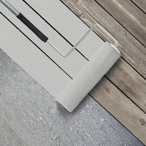 1 gal. #PFC-66 Ice White Textured Low-Lustre Enamel Interior/Exterior Porch and Patio Anti-Slip Floor Paint