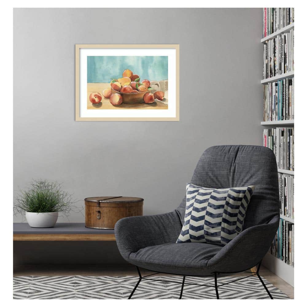 Summer Harvest Bowl I Svelte Natural Framed Wall Art Print