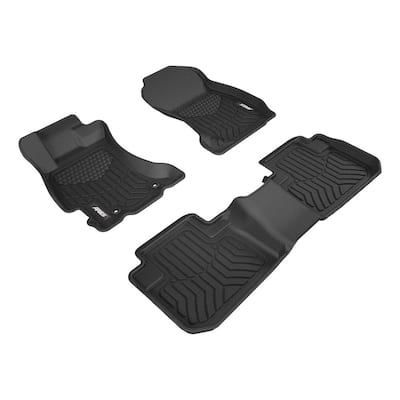 StyleGuard XD Black Custom Heavy Duty Floor Liners, Select Subaru Forester, 1st and 2nd Row