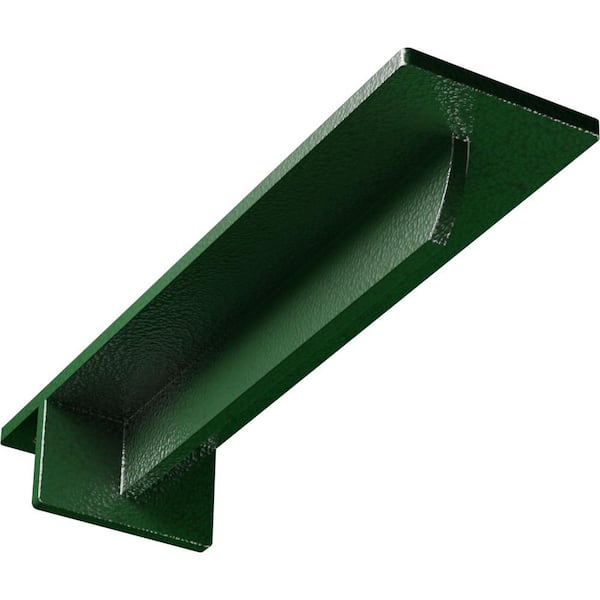 Ekena Millwork 3 in. x 2 in. x 12 in. Steel Hammered Deep Green Heaton Bracket