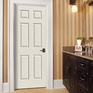 28 in. x 80 in. Colonist Vanilla Painted Textured Molded Composite MDF Interior Door Slab