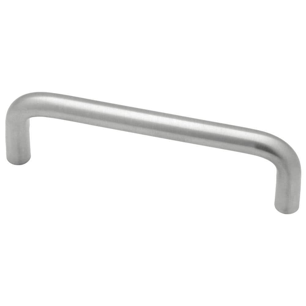 Wire 3 in. (76 mm) Satin Chrome Cabinet Drawer Pull