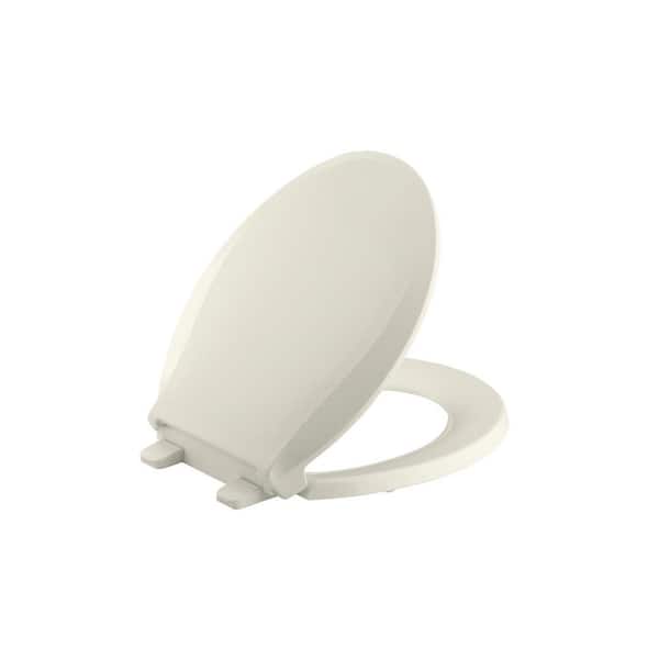 KOHLER Cachet Round Closed Front Toilet Seat in Biscuit 731696 The