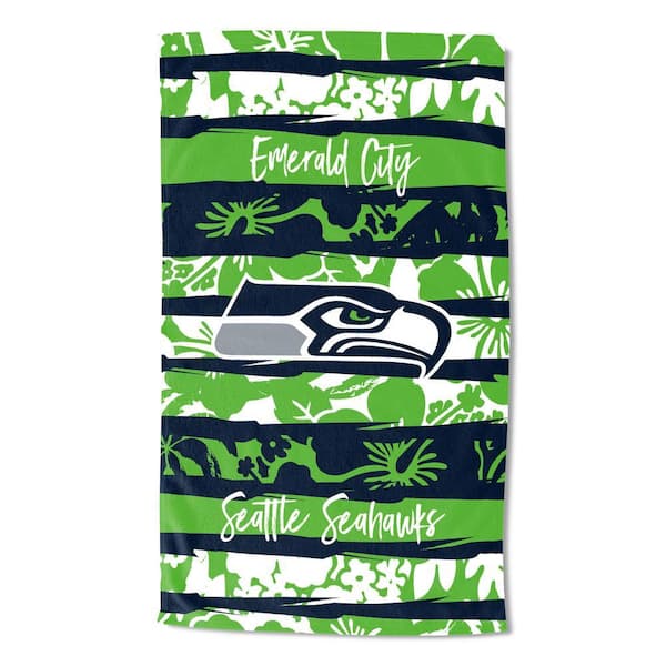 NFL Seahawks Cotton/Polyester Blend Multi Color Pocket Beach Towel