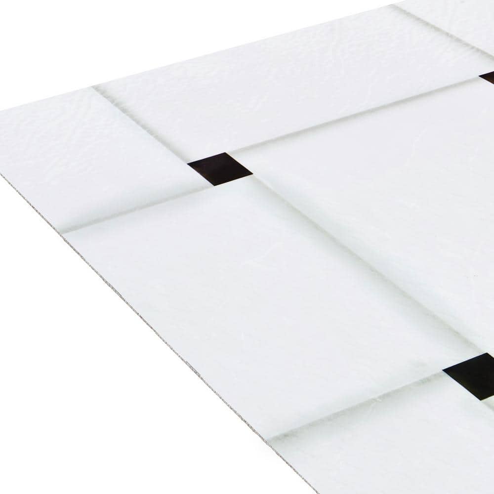 Woven Marble Self-Adhesive 12-Inch Vinyl Floor Tiles