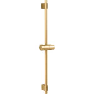 Awaken 27.25 in. Shower Slide Bar in Vibrant Brushed Moderne Brass