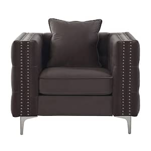 Gillian II Dark Gray Velvet Chair