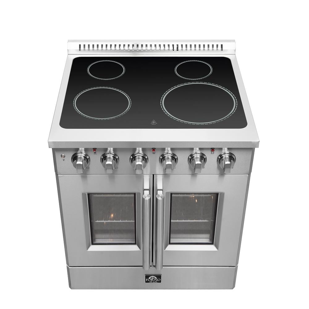Galiano 30-inch Stainless Steel French Door Electric Range with Air Fryer