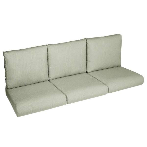 SORRA HOME 23 in. x 23.5 in. x 5 in. (6-Piece) Deep Seating Outdoor Couch Cushion in Sunbrella Revive Stem