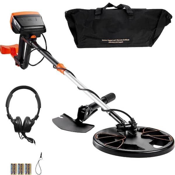 Metal Detector 8 in. Search Coil 38 in. to 49 in. with High Accuracy Pointer Display for Detecting Gold Treasure