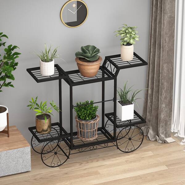 Kingdely 6 Tiers Garden Cart Stand, Garden Stands For Plants