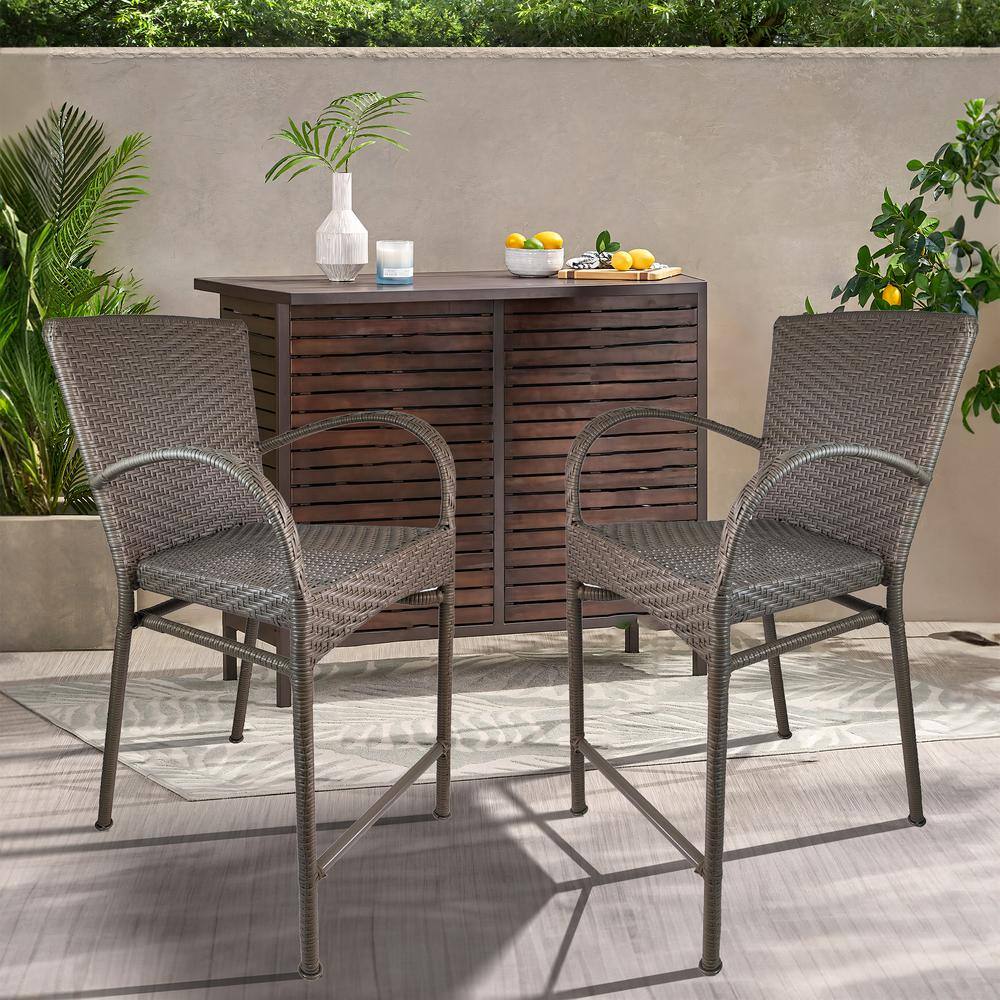 Pelham bay sales wicker bar stools