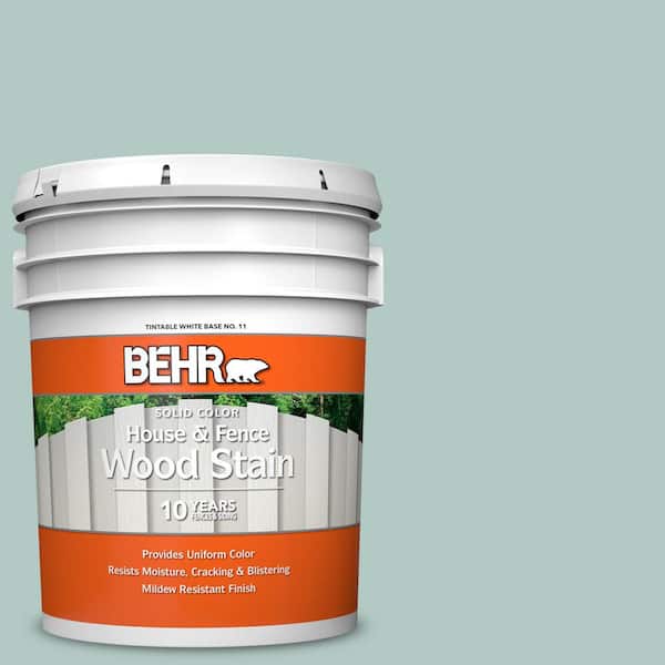 BEHR 5 gal. #S430-2 Fresh Tone Solid Color House and Fence Exterior Wood Stain