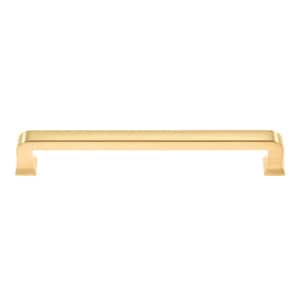 6.3 in. (160 mm) Center to Center Brushed Brass Zinc Drawer Pull