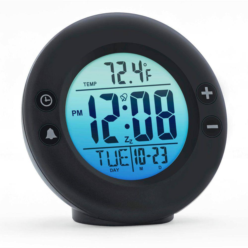 Westclox Digital Color Fade Alarm Clock, Black 72084B - The Home Depot