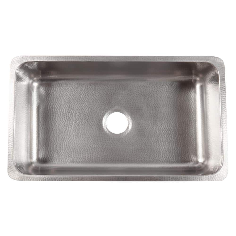Taylor Hammered Stainless Steel Single Bowl Undermount Sink