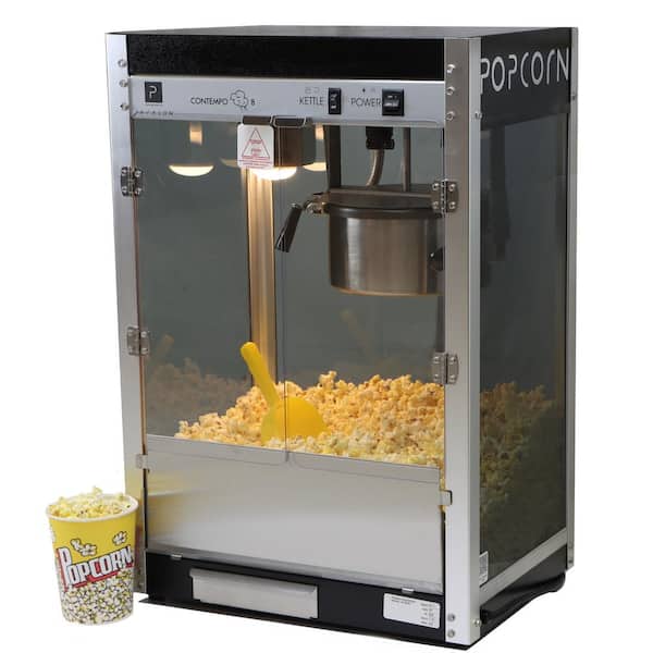 1pc Black Mini 110v Original Flavored Fully Automatic Quick Home Popcorn  Machine, Ideal For Gathering With Friends, Leisure & Watch Movie