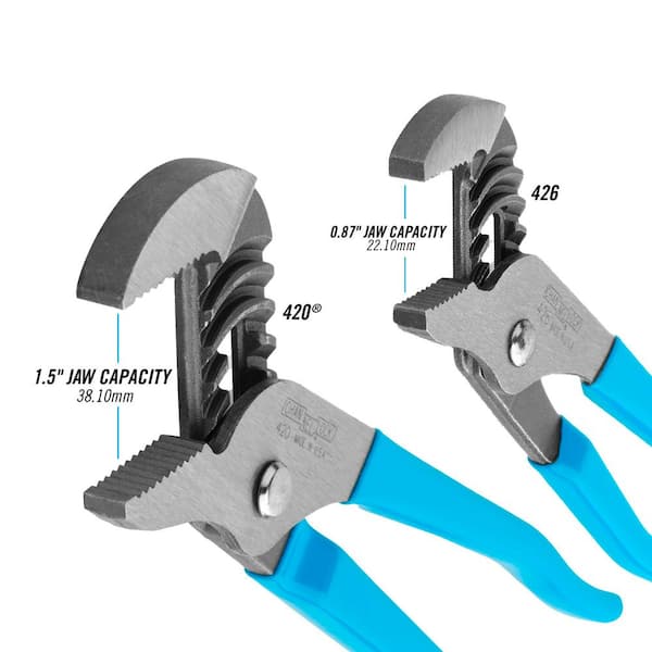 9.5 in. and 6.5 in. Tongue and Groove Pliers Set