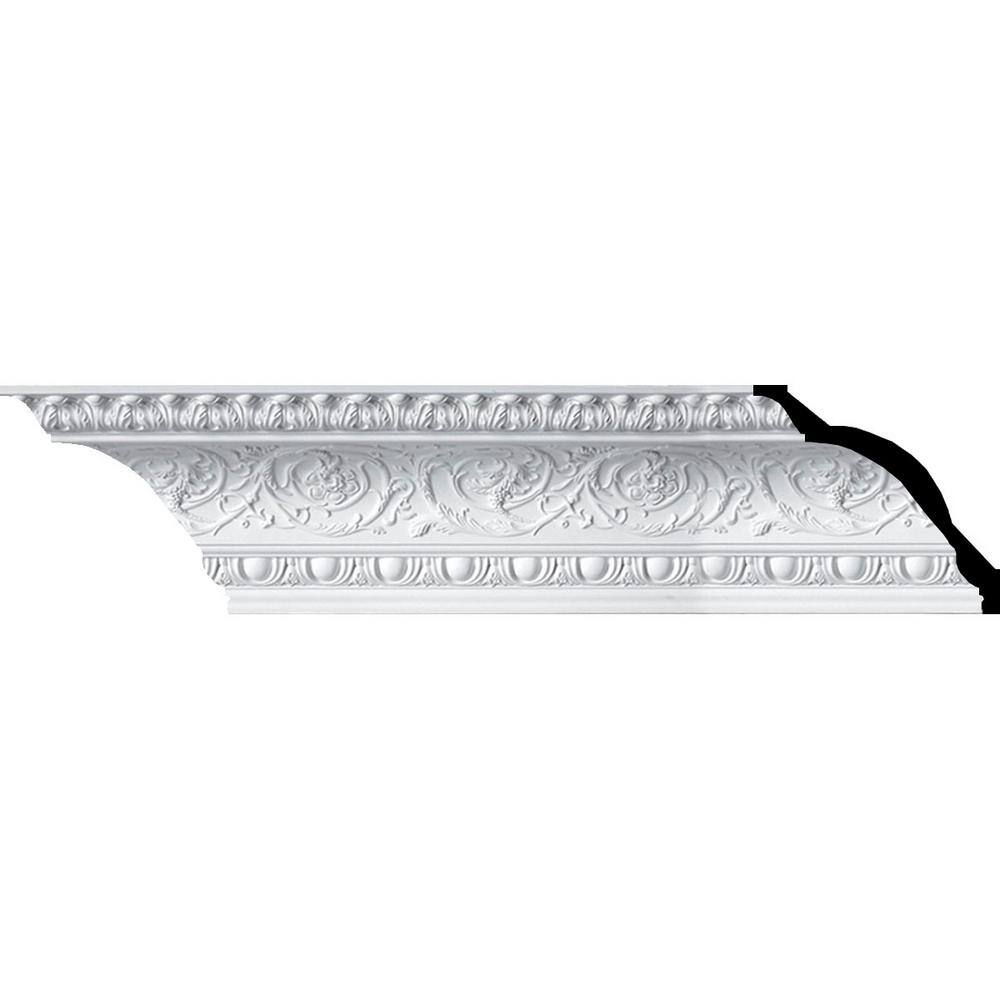 Ekena Millwork SAMPLE - Endurathane Hillsborough Rococo Crown Moulding, 9 7/8"H x 10 5/8"P x 14 1/2"F x 12"L