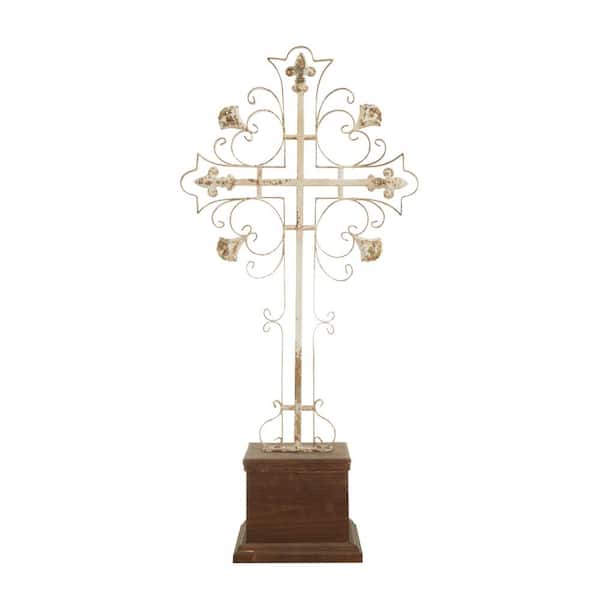 Litton Lane White Iron French Country Sculpture