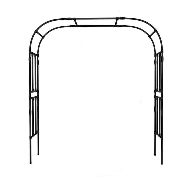 87 in. Metal Garden Arch, Wide Sturdy Metal Trellis