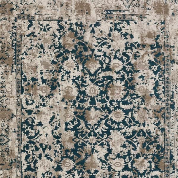 3 x 5 Blue Oriental Runner Rug