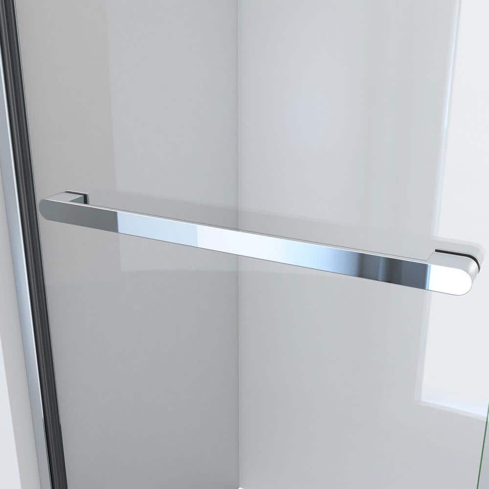 Charisma-X 48'' W x 76'' H Chrome Frameless Sliding Shower Door