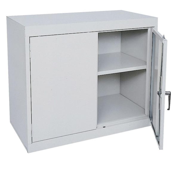 Sandusky Steel Freestanding Garage Cabinet in Dove Gray (36 in. W x 30 in. H x 18 in. D)