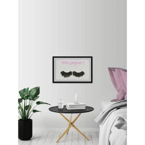 24 in. H x 36 in. W Lashes & Lips" by Alison B Illustration Framed Wall Art