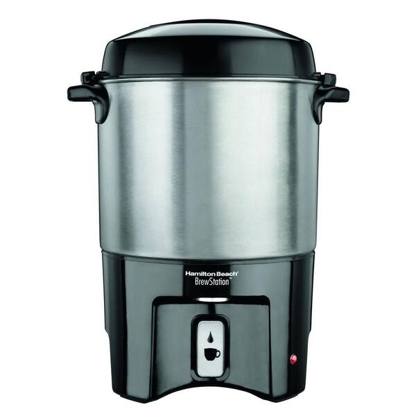Hamilton Beach Brewstation 40-Cup Stainless Steel Coffee Urn with 1-Hand Dispensing