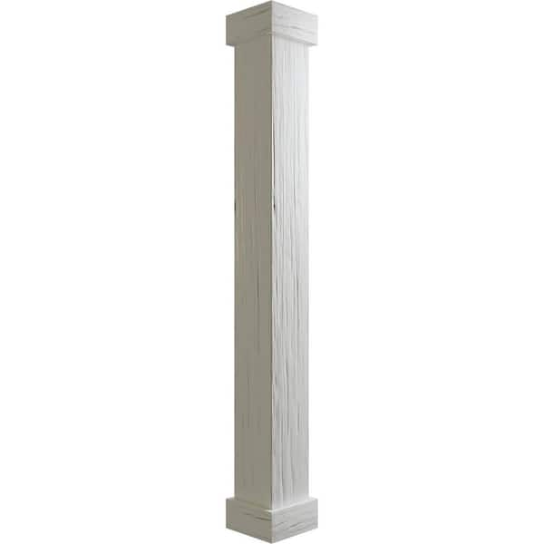 Pole-Wrap 12-in L x 8-ft Unfinished Red Oak Veneer Fluted Column Wrap in  the Column Wraps department at