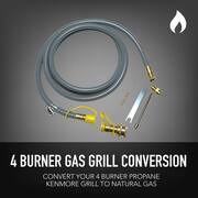 4-Burner Plus Side Burner NG Conversion Kit