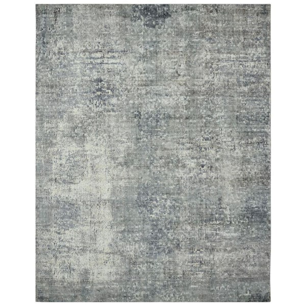 Alpha 7 ft. x 9  ft. Grey Western Area Rug