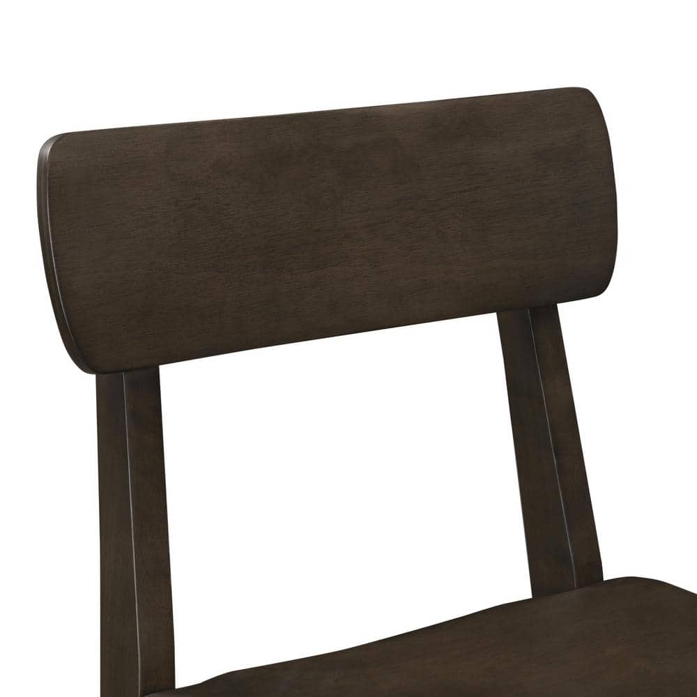 Torino Carbonite Finish Wood Counter Height Barstool