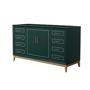 Marlena 59.75 in. W x 21.75 in. D x 34.5 in. H Single Bath Vanity Cabinet without Top in Green