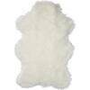 Walk on Me Rugs Snowy White Polar Bear Faux Fur Rectangle Rug