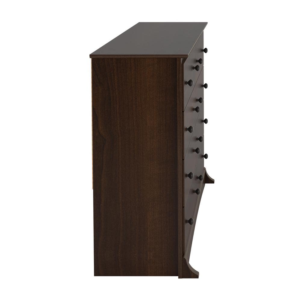 Fremont Espresso Horizontal 8-Drawer Dresser with Deep Storage
