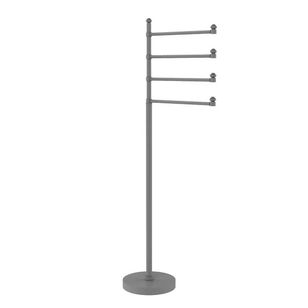Allied Brass Towel Stand with 3 Pivoting 12-in Arms in Matte Black Allied Brass Towel Stand with 3 Pivoting 12-in Arms in Matte Black