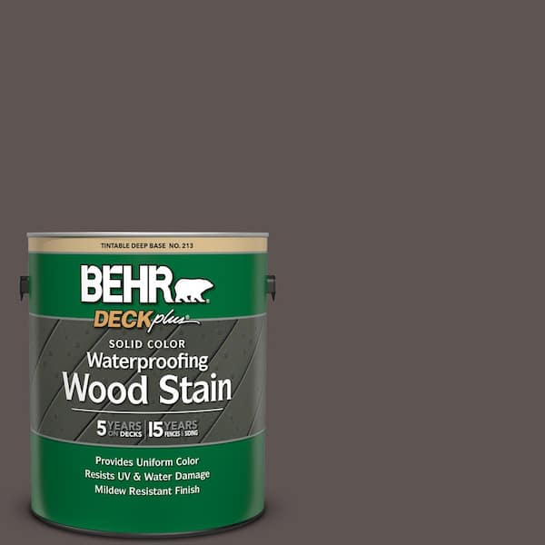 1 gal. #N140-7 Timber Brown Solid Color Waterproofing Exterior Wood Stain