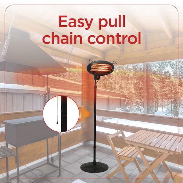 Black+decker High Efficiency GAS Patio Heater - Stainless Steel