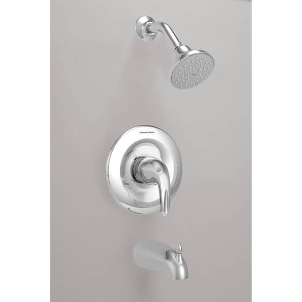 Reliant 3 1-Handle Tub and Shower Faucet Trim Kit for Flash Rough-In Valves in Polished Chrome (Valve Not Included)