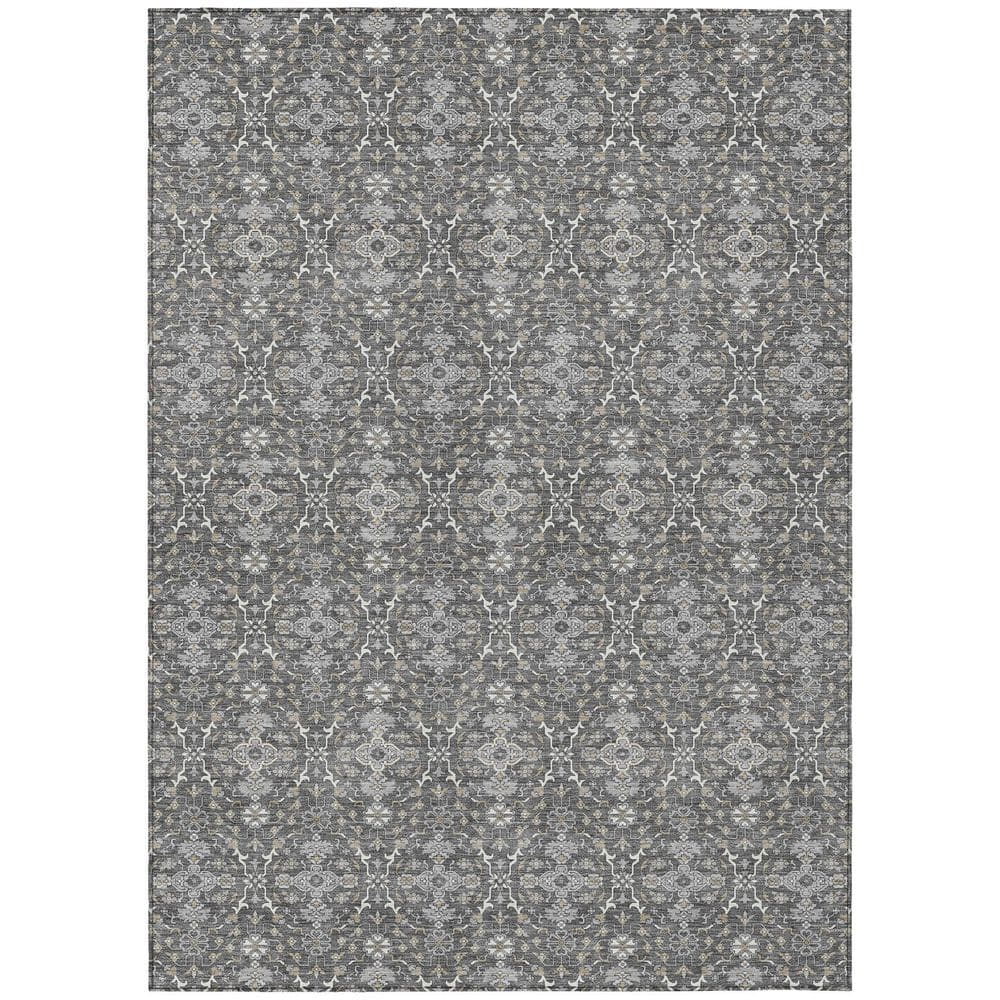Chantille Machine Washable Indoor/Outdoor Abstract ACN2917 Gray 5 ft. x 7 ft. 6 in. Area Rug price history on PriceWatchPro