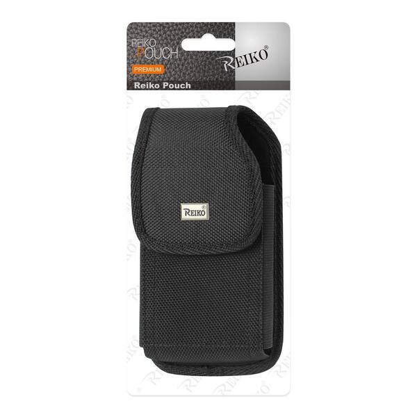 Vertical Dual Phone Holster Pouch Case Nylon Double Decker Belt