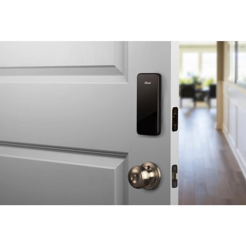 Alfred Black Touchscreen Smart Deadbolt with Bluetooth and Z-Wave