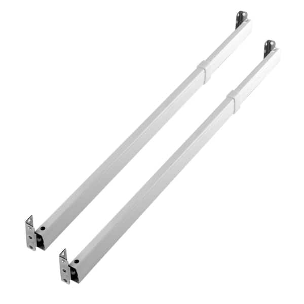 Adjustable Flat Sash Rod In White, Magnetic Curtain Rod Home Depot