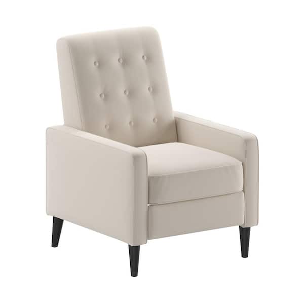 TAYLOR + LOGAN Zeke Cream Fabric Standard Recliner