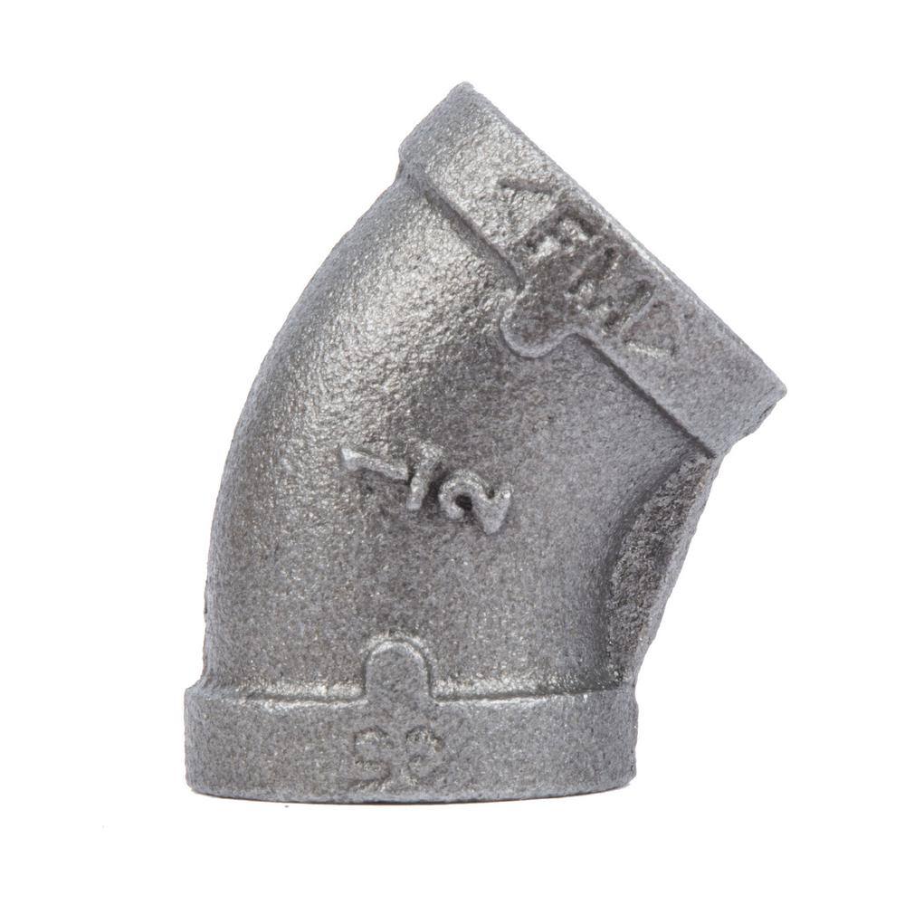 1 in. Black Iron 45 Degree Elbow price history on PriceWatchPro