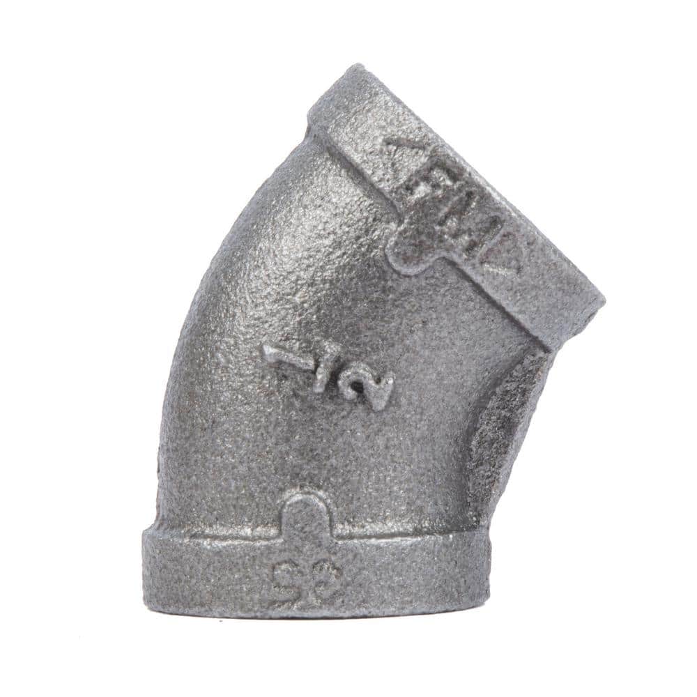 1/2 in. Black Iron 45 Degree Elbow price history on PriceWatchPro