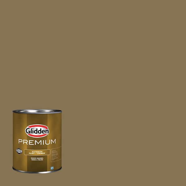 Glidden Premium 1 qt. PPG1101-6 Leather Loafers Flat Exterior Latex Paint